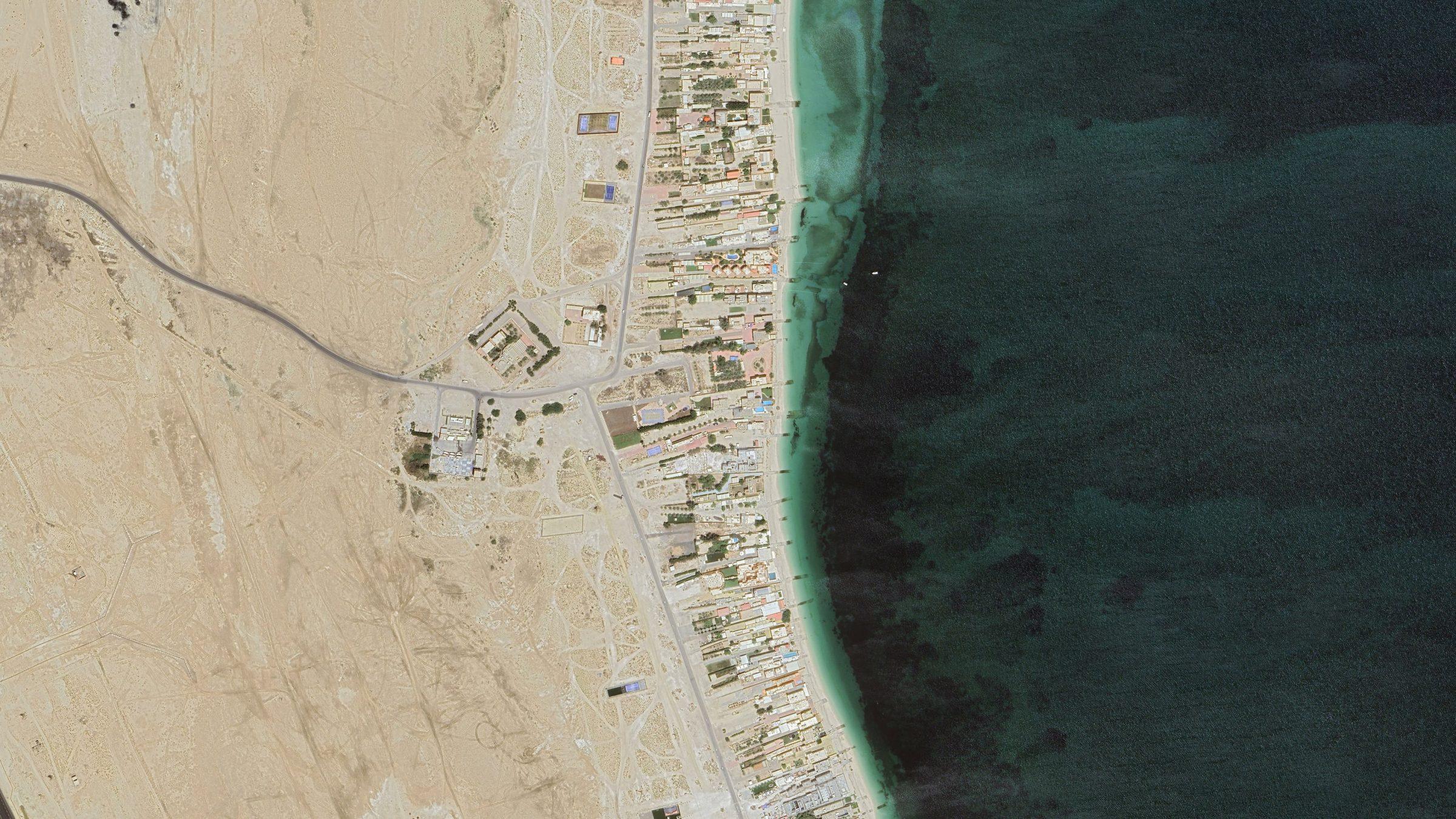 Beach House — Bnaider, Kuwait — aerial