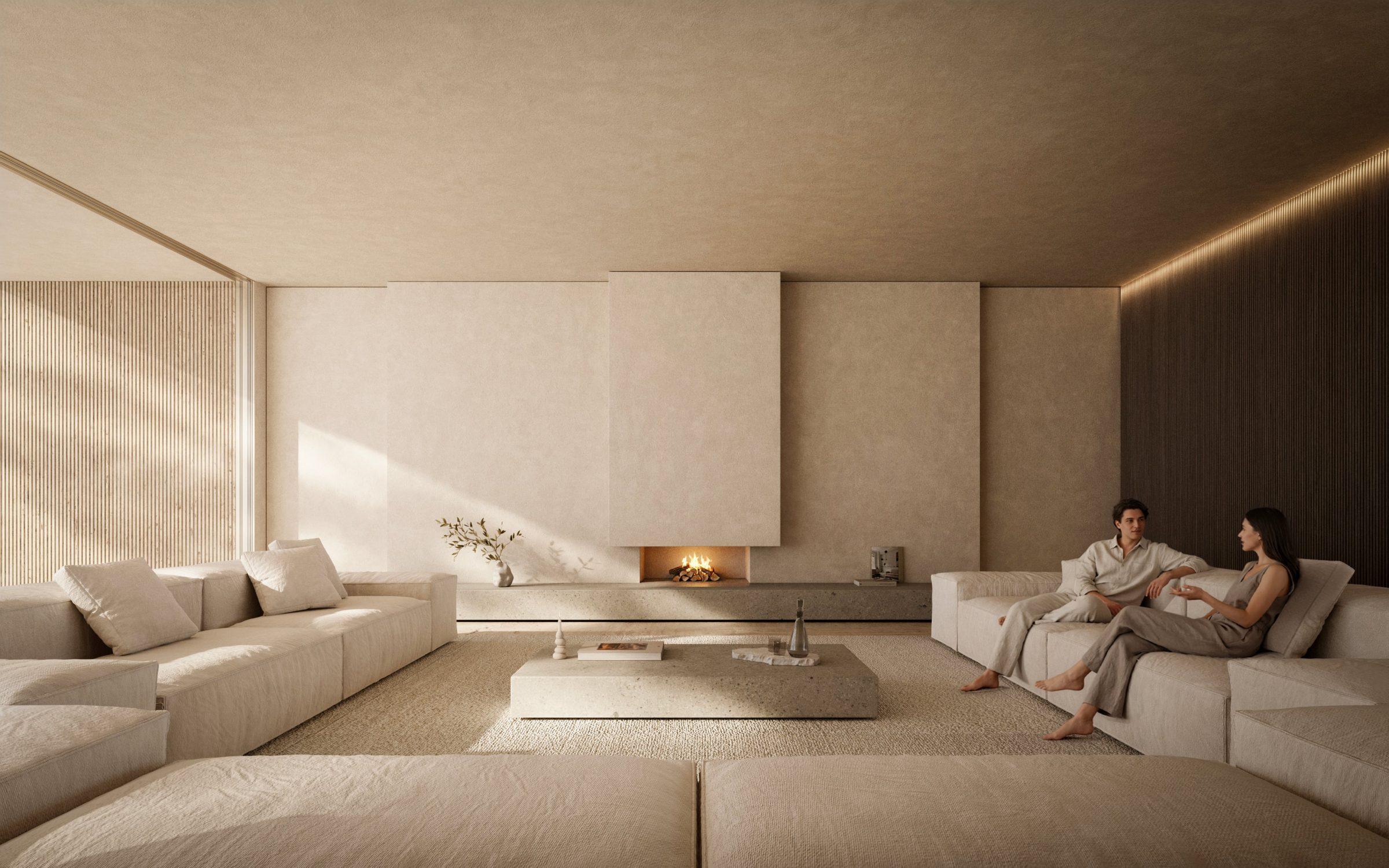 Moraleja CN6 House — chimenea