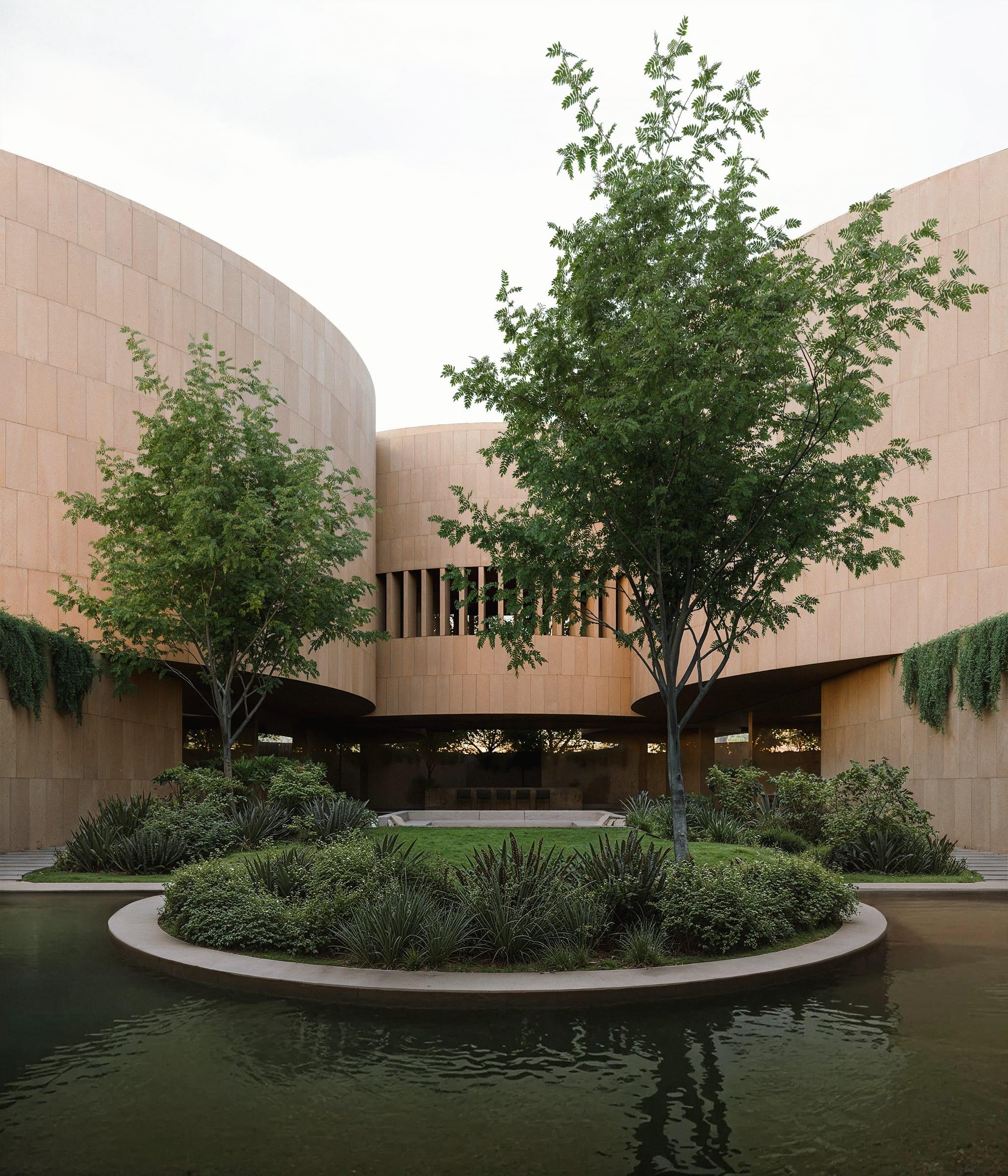 Round House — vaulted corridor following the circular geometry