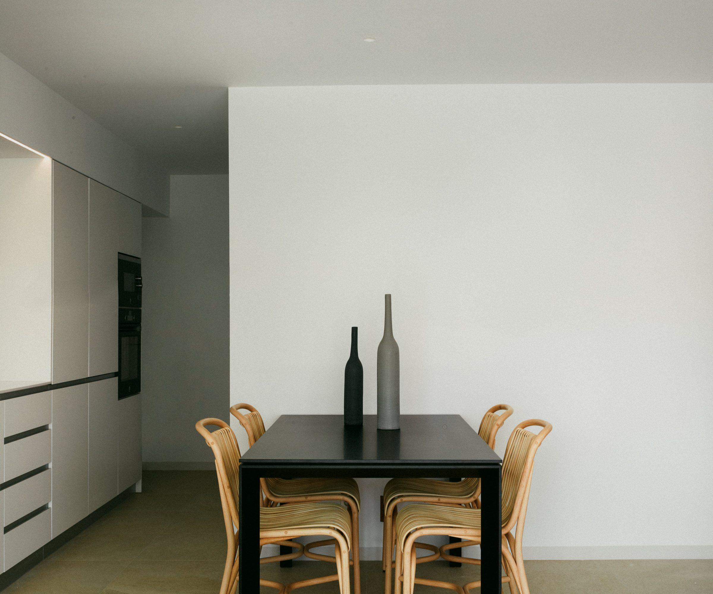 Kitchen and dining space with rattan furniture, Mirasal, Torrevieja
