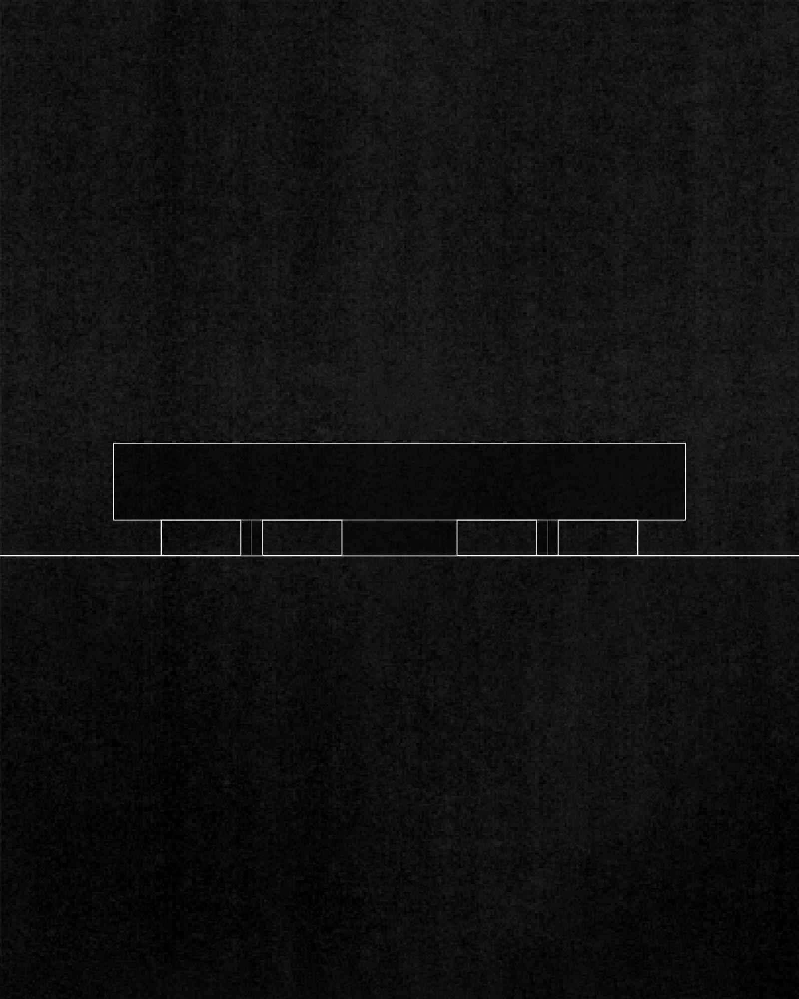 El Gouna House — street elevation, a continuous wall with a single opening