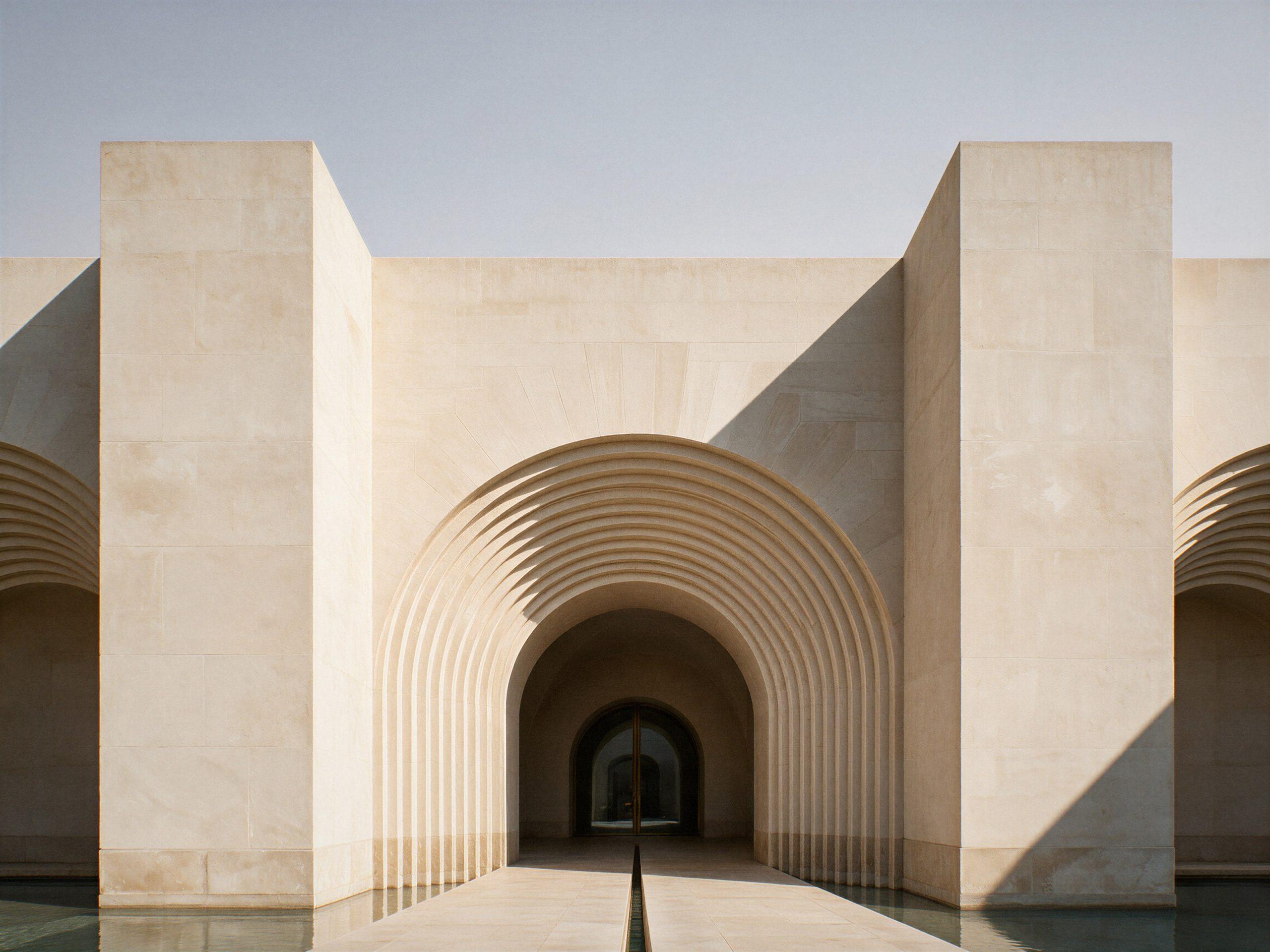 Museum of Contemporary Art, Saudi Arabia — piers of equal width, arches of equal depth, on one axis